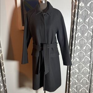 Brooks Brothers Red Fleece Dark Grey Winter Coat SZ 14